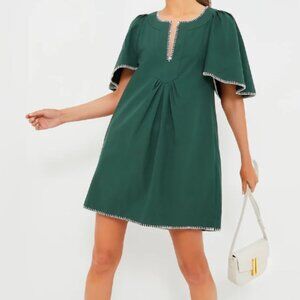 Green Stitch Finley Flutter Sleeve Dress - Tuckernuck - Green / M
